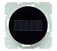 Pulsador de superficie KNX radio quicklink solar simple, berker.Net Emisores KNX radio de hager, para serie berker R.1 de hager, negro
