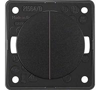 Pulsador doble Integro negro