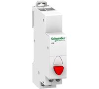 Pulsador iPB 1NC simple rojo