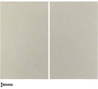 Pulsador KNX radio quicklink doble, serie berker K.5 de hager, acero