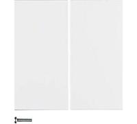 Pulsador KNX radio quicklink doble, series berker S.1/ B.3/ B.7 de hager, blanco polar, mate