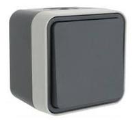 Pulsador NA/NC, gris