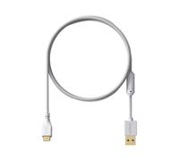 Pulsar Gaming Gears Câble paracorde USB-C - 1,8 m - Tête coudée Type-C vers Type A - Compatible avec X2 v2/X2H/X2A/Xlite V3 (pas pour la série ES) - Noir