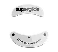 Pulsar Gaming Gears Superglide - Patins de Souris en Verre Ultra résistant, Ultra Rapide, Lisse et Durable pour Vaxee Zygen NP-01/Outset AX [Blanc]