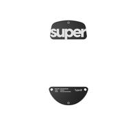 Pulsar Gaming Gears Superglide Type-C Patins de Souris pour Sta-X, Noir | Surface contrôle microtexturée, Glisse fluide, Freinage précis, Verre aluminosilicate durable, Bords arrondis