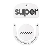 Pulsar Gaming Gears Superglide2 Pieds de Souris avec Surface texturée pour Logitech G Pro X Superlight2 avec Verre Ultra résistant, Semelle Lisse et Durable pour Logitech G Pro X Superlight2 Blanc