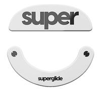 Pulsar Gaming Gears Superglide2 Type-C Patins de Souris pour X2, Blanc | Surface contrôle microtexturée, Glisse fluide, Freinage précis, Verre aluminosilicate durable, Bords arrondis