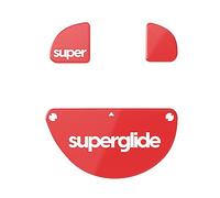 Pulsar Gaming Gears Superglide 2 - Patins de Souris en Verre Ultra résistant, Ultra Rapide, Lisse et Durable pour Zowie EC Wireless Series [Rouge]
