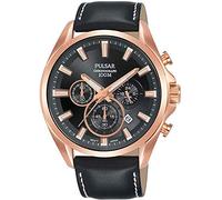 Pulsar Montre chronographe Sport décontractée avec Bracelet en Cuir PT3A28X1