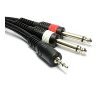 Pulse Blindé 3,5 mm Stéréo Jack vers 2 x 6,35 mm Mono Jack câble 3 m [3 mètre/3m]