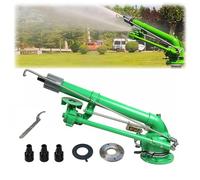 Pulse Impact Arroseur d'eau 5,1 cm Pulvérisateur d'arrosage rotatif à grande surface, avec remplacement pour l'irrigation des terres agricoles, élimination de la poussière industrielle