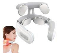Pulse Neck Massager, 2026 Upgraded 4-Head Portable Neck Massager with Heat,Deep Tissue Percussion Portable Necks Massagers for Travel and Home,Gifts for Mom & Dad