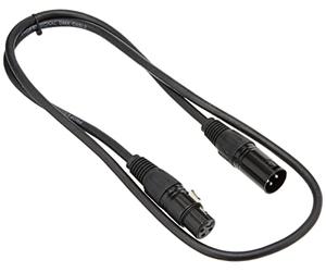 Pulse PLS00265 DMX Câble XLR mâle vers femelle 3 broches 1 m Noir