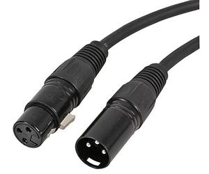 Pulse PLS00585 Câble XLR 3 broches vers prise Noir 1 m