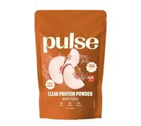 Pulse Protein - Clear Protein Powder Pêche Blanche 405g - Protéine en poudre végétale légère - 10g protéines par portion - Faible en sucre - Sans lactose - Sans gluten