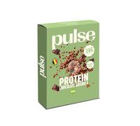 Pulse Protein Granola Protéiné Chocolat Bio 350g, Sans Sucre | Snack protéiné healthy et savoureux, petit déjeuner low calorie, certifié bio, sans sucre ajouté, granola chocolat, 350g