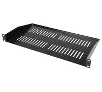 PULSE RKSV-1U250 Étagère ventilée 1U en Acier Robuste de 1,5 mm d'épaisseur avec revêtement en Poudre Noire pour serveurs, équipements Audio, appareils électroniques 48,3 cm