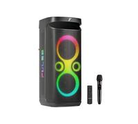Fenton Pulse130 Enceinte de Soirée Lumineuse Bluetooth - 260 Watts, Batterie Longue Autonomie 12H, Résistance aux Éclaboussures
