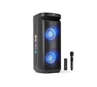 Fenton Enceinte de soirée lumineuse Pulse200 Bluetooth - 400 W, 12 h d'autonomie, IPX4 - Noir