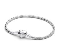 Pandora Bracelet Femme Maille Serpent Facetté Fermoir Cœur Argent Sterling 925 594236C00-20 20 cm