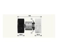 Ventilateur de chauffage BW8610 AVA QUALITY COOLING pour BMW 3 3 Touring