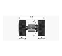 Pulseur d'air habitacle AVA COOLING BW8612