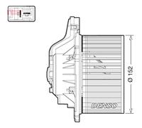 Pulseur d'air habitacle DENSO DEA41015