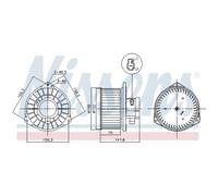 Pulseur d'air habitacle NISSENS NIS 87531
