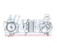 Pulseur d'air habitacle NISSENS NIS 87574