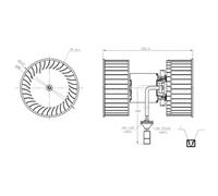 Pulseur d'air habitacle NRF 34264
