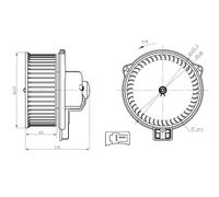 NRF Pulseur d'air habitacle 34291