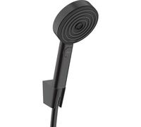 Pulsify Select Ensemble support mural et douchette 105 3 jets Relaxation avec flexible 160 cm, Noir mat (24303670)