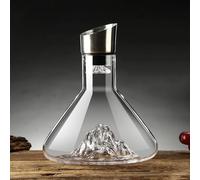 Pulunto Carafe à décanter avec aérateur et filtre pour vin rouge, 1500 ml, accessoire de vin classique de luxe