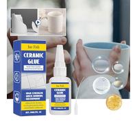 pulunto Colle céramique 30 ml pour réparation de porcelaine et de poterie Colle adhésive instantanée forte étanche DIY Artisanat Colle forte pour poterie, porcelaine, verre, métal, caoutchouc