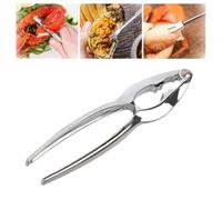 pulunto Pince à crabe en alliage de zinc et noix de noyer - Ensemble de pinces à crabe - Ustensiles de serrage pour fruits de mer