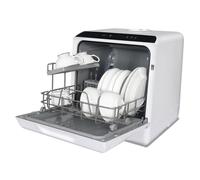 PULUOMIS Mini Lave Vaisselle Pose Libre Portable 4 Couverts 6 Programmes avec Réservoir d'eau 5L et Écran LED