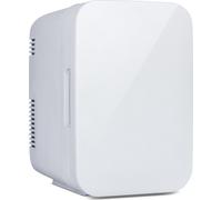 Puluomis Mini réfrigérateur 4L, 2 en 1 glacière/chauffe-eau portable 12V/220V /230V blanc