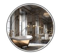 Puluomis miroir de salle de bain miroir de salle de bain LED avec double éclairage 80cm IP44 étanche anti-buée 3 températures de couleur réglable et fonction mémoire