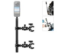 PULUZ Accessoires pour guidons de Motos et de vélos pour Insta360 X4 Air X5 Go 3 /DJI Osmo 360 Nano Action 6, Perche à Selfie Invisible de 1,5 m et Support de Fixation à Clamppour GoPro Hero 13 12 11