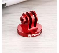 PULUZ Adaptateur de base de trépied en alliage d'aluminium CNC pour caméra GoPro HERO 5 4 3+ 3 2 1 SJ4000 Xiaomi Yi Sport rouge