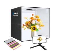 PULUZ Boîte Lumineuse 50x50x50 cm, Tente de Studio Photo Portable avec 6 Fonds pour la Photographie de Produits, E-Commerce et Projets Créatifs