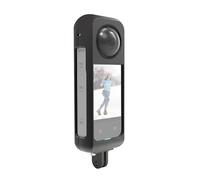 PULUZ Cage de Protection en métal pour Cadre de logement Insta360 X3 Rig avec Film adhésif pour Objectif, kit de boîtier de Protection en Aluminium léger et Robuste.