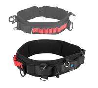 PULUZ Ceinture multifonction pour appareil photo SLR/DSLR, sangle de taille réglable avec crochet pour accrocher des accessoires de photographie pour photographe en plein air, Rouge, 88cm*8cm