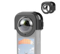 PULUZ Couvercle de protection d'objectif à clipser pour Insta360 X4, verre trempé optique, bouchon de protection d'objectif pour Insta360 X4