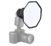 PULUZ Diffuseur de flash pour Speedlight, 20 cm, style Octang, Mini diffuseur de lumière souple avec pochette de rangement compatible avec Canon, Nikon, Sony, Godox, etc