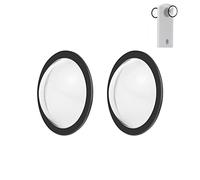 PULUZ Double protection d'objectif pour Ricoh Theta SC2/S/V PC sphérique coque de protection pour Ricoh Theta SC2 accessoires d'appareil photo (bouchon d'objectif transparent)