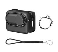 PULUZ Étui de protection en silicone pour appareil photo Insta360 GO 3S avec bouchon d'objectif et sangle, accessoires pour caméra d'action Insta 360 GO 3S