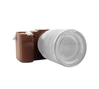 PULUZ Étui de protection en silicone souple pour appareil photo Sony A7C / ILCE-7C - Anti-rayures - Souple - Caoutchouc de silicone - Coque de protection amovible (café)