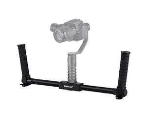Puluz Fibre de Carbone Cardan Double Grip Poignée Extended Support stabilisateur pour Zhiyun Grue Grue-M 3 Axes Handheld Stabilisateur …