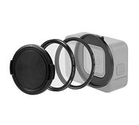 PULUZ Filtre UV CPL+ 52 mm compatible avec GoPro Hero12 11 10 noir/HERO9 noir, avec adaptateur d'objectif, ensemble de filtres de tête d'objectif polarisés, protecteur d'objectif